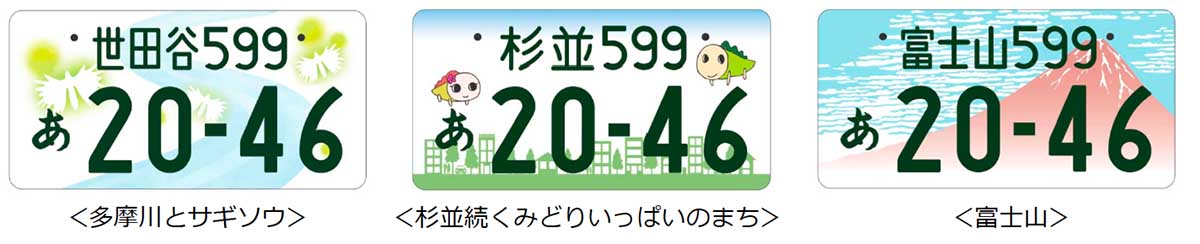 地方版図柄入りナンバープレート